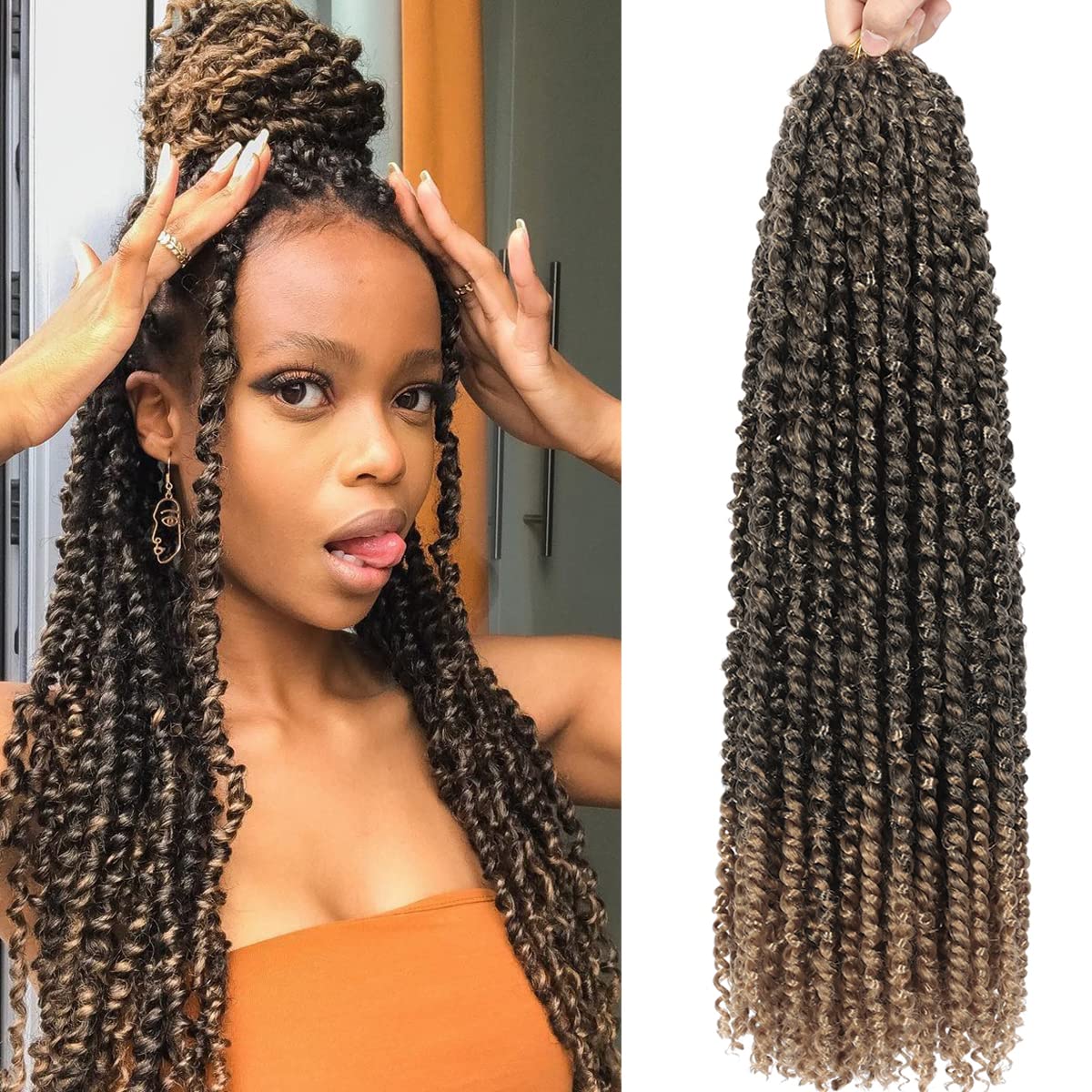 Buy Pretwisted Passion Twist Hair 24inch 8packs Long Crochet Passion