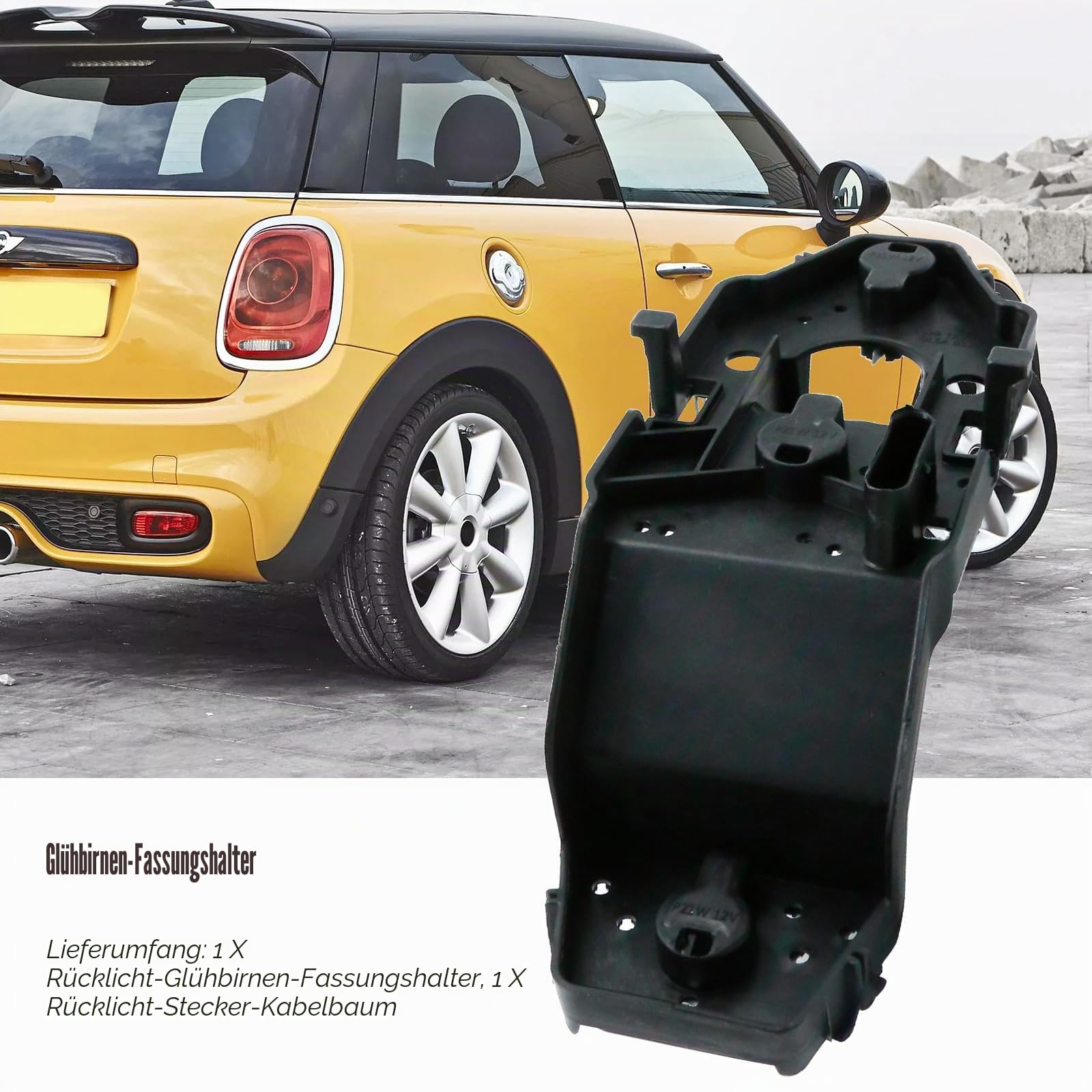63217361305 Halterung für Rücklicht links oder rechts mit Kabelstecker, Ersatz für Mini F55 F56 F57 Cooper