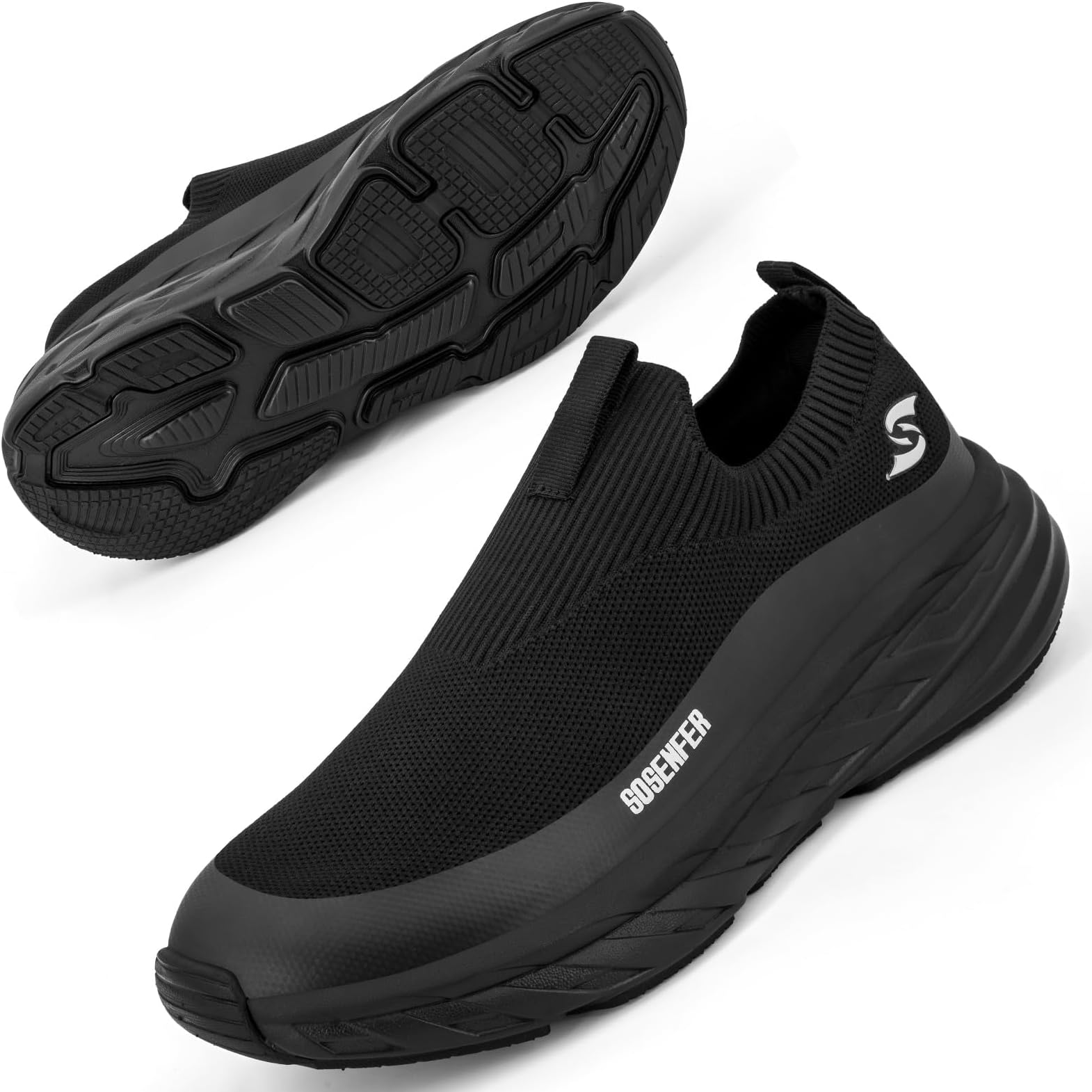 MrToNoSlip on Sneakers Men Sports Shoes Without Laces Sneakers Men Lightweight and Comfortable Running Shoes Outdoor Casual Shoes Non-Slip Gym Jogging Shoes