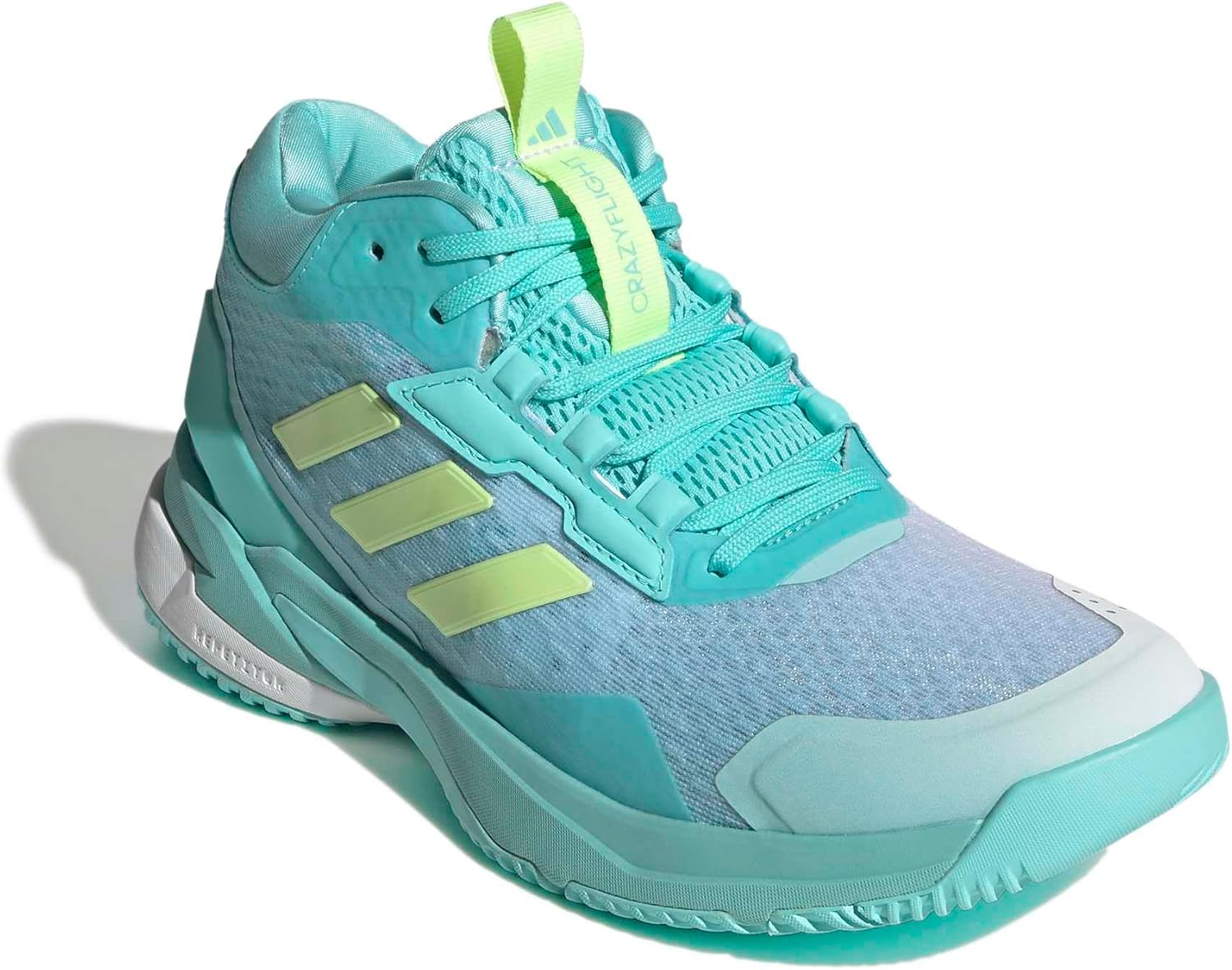 adidas Womens Crazyflight 6 Mid Indoor Volleyball Volleyball Sneakers Shoes - Blue - Image 4