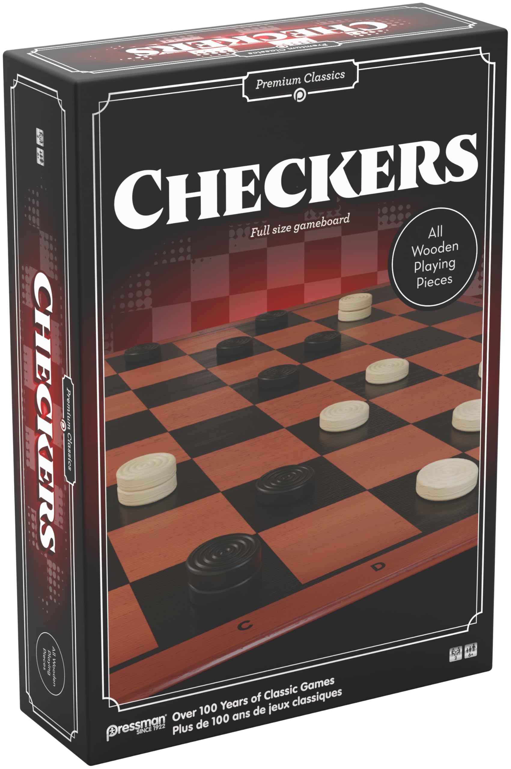 Goliath Premium Classics Checkers Game in Set Up Box : Amazon.co