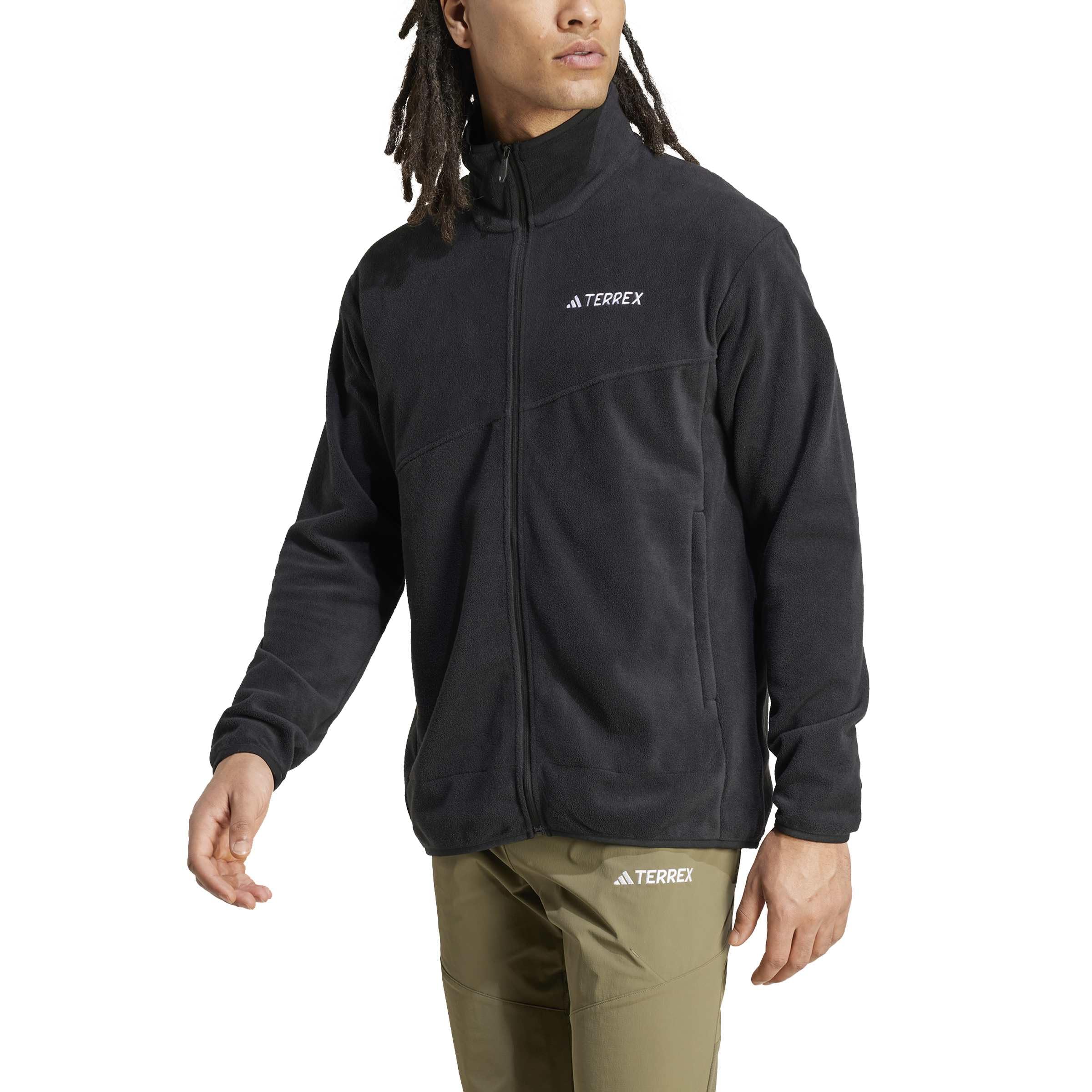Adidas Men's Terrex  Full-Zip Fleece Jacket - Black - S