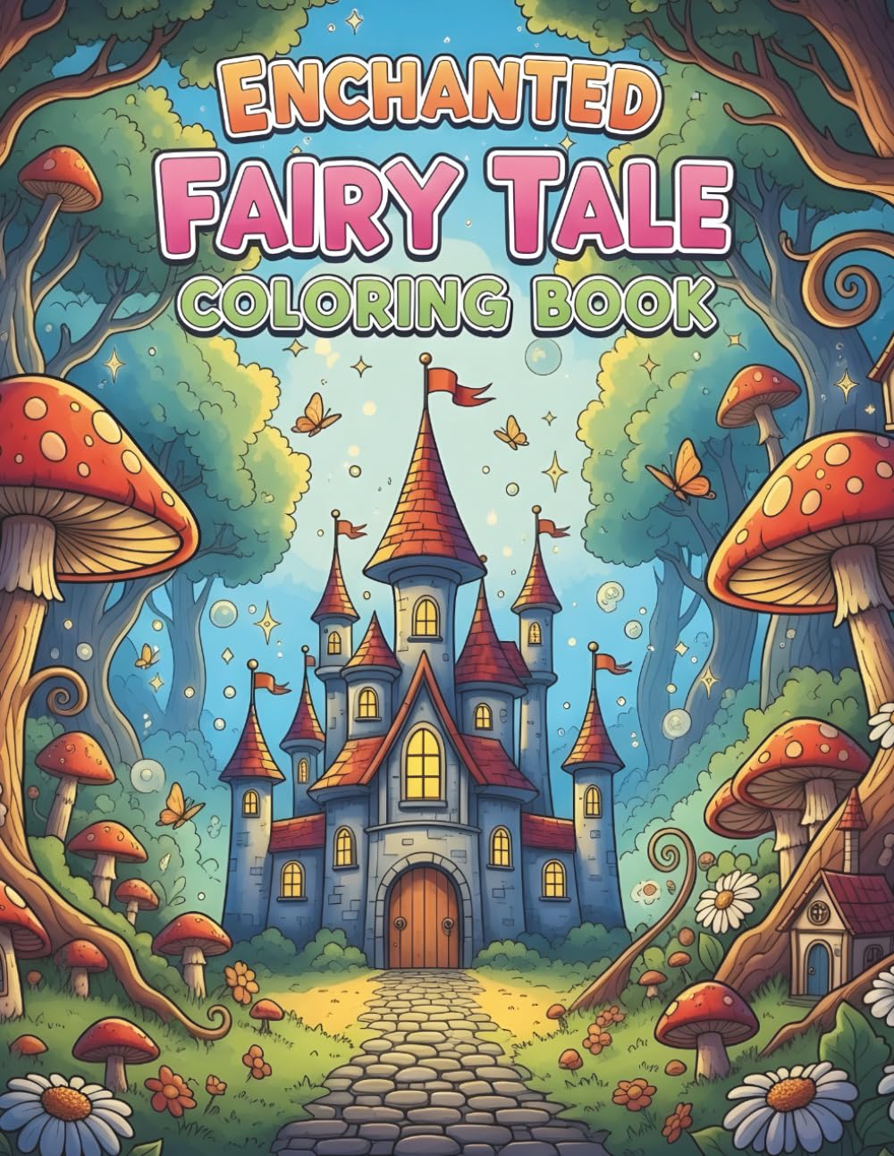 Enchanted Fairy Tale Coloring Book: Magical Fantasy Scenes to Color and Dream: 50 Relaxing Fantasy Illustrations for Creative Coloring