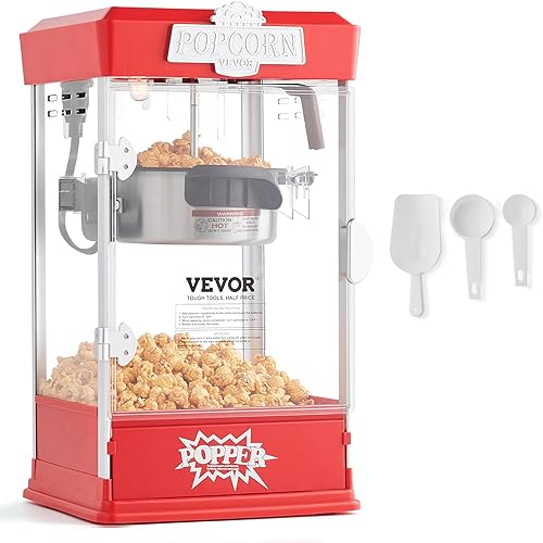 VEVOR Máquina para hacer palomitas de maíz, 480 W, hervidor de 4 onzas que hace 1.5 galones por lote, máquina de palomitas de maíz de mesa, incluye disponible en Yaxa Colombia
