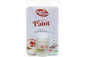 Baker's Choice Metallic White Edible Paint