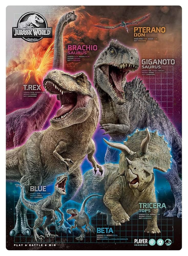 レア　ジュラシックパーク　下敷き Amazon.co.jp: ジュラシック・ワールド／復活の大地 3D下敷き