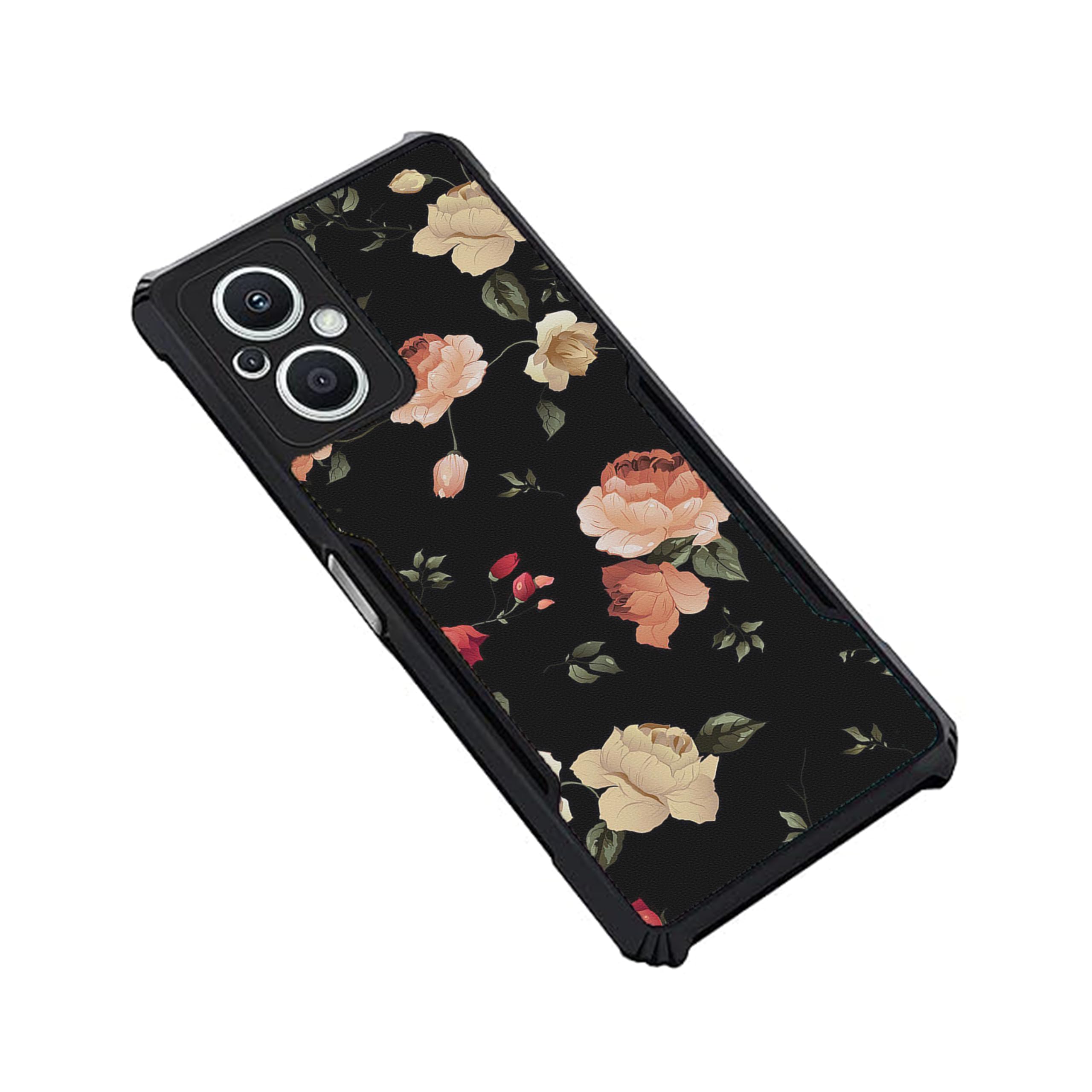 COBERTA Slim Shockproof 360 Degree Protection Design Back Cover Case for Oppo F21s Pro 5G | (Bright Black Floral) (B0CMQFSW5B) Amazon Price History, Amazon Price Tracker