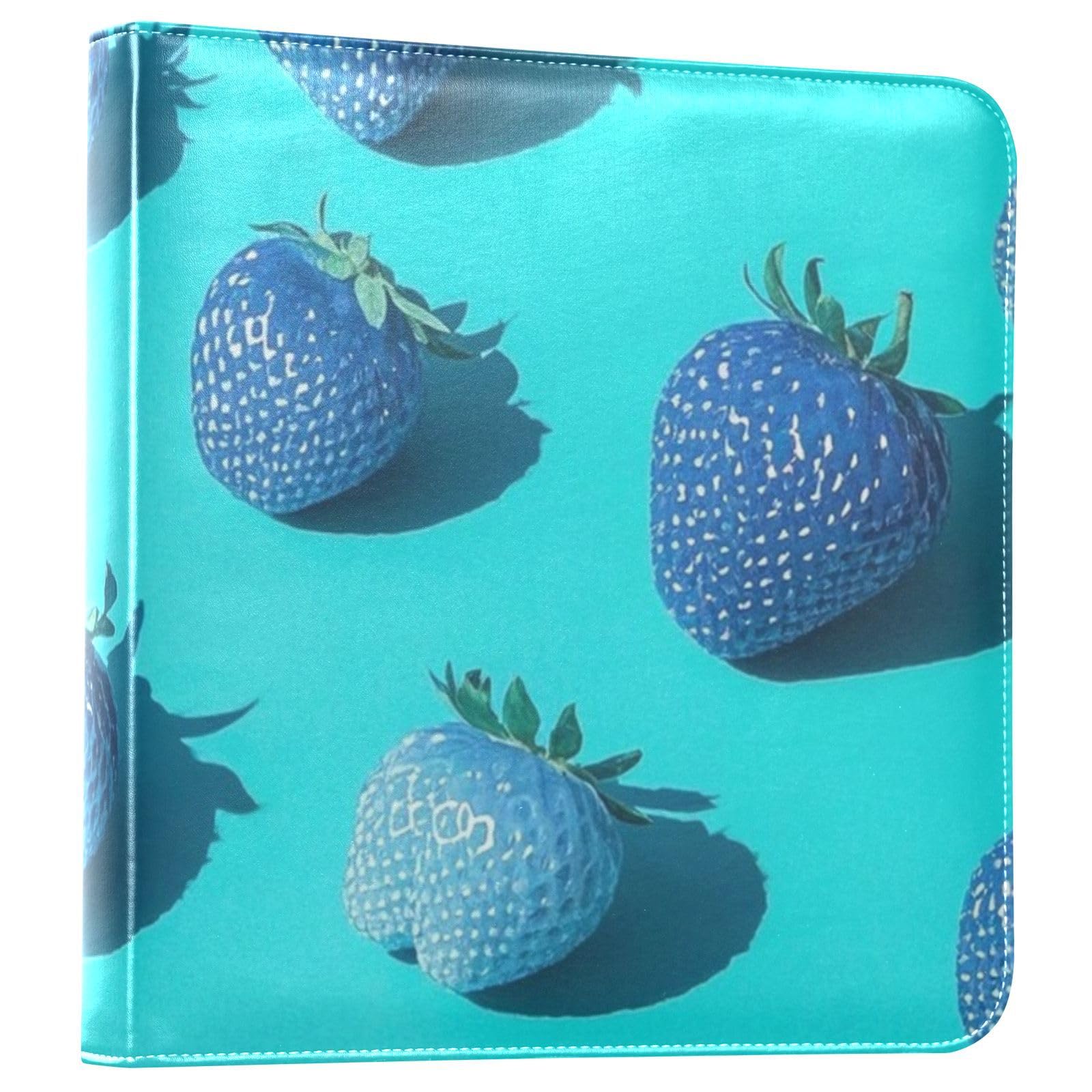 Photo Album 4x6, 5x7,6x8,Artificial Leather Photo Albums with 20 Detachable Sheets Strawberry Pattern for Family Kids,Multi 19