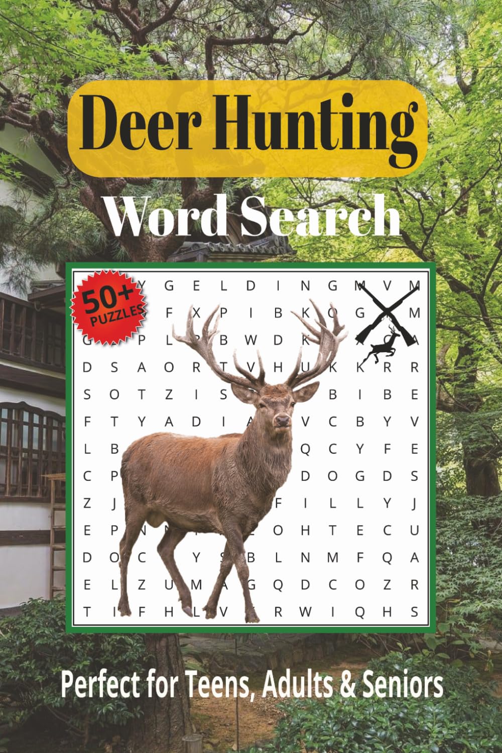 Deer Hunting Word Search Puzzle Book: Word Searches with Easy to Read Print about Deer Hunting Words Puzzle, Wildlife, Gear, Outdoor Adventures, and ... Gift for Vacations, Holidays, and Free Times