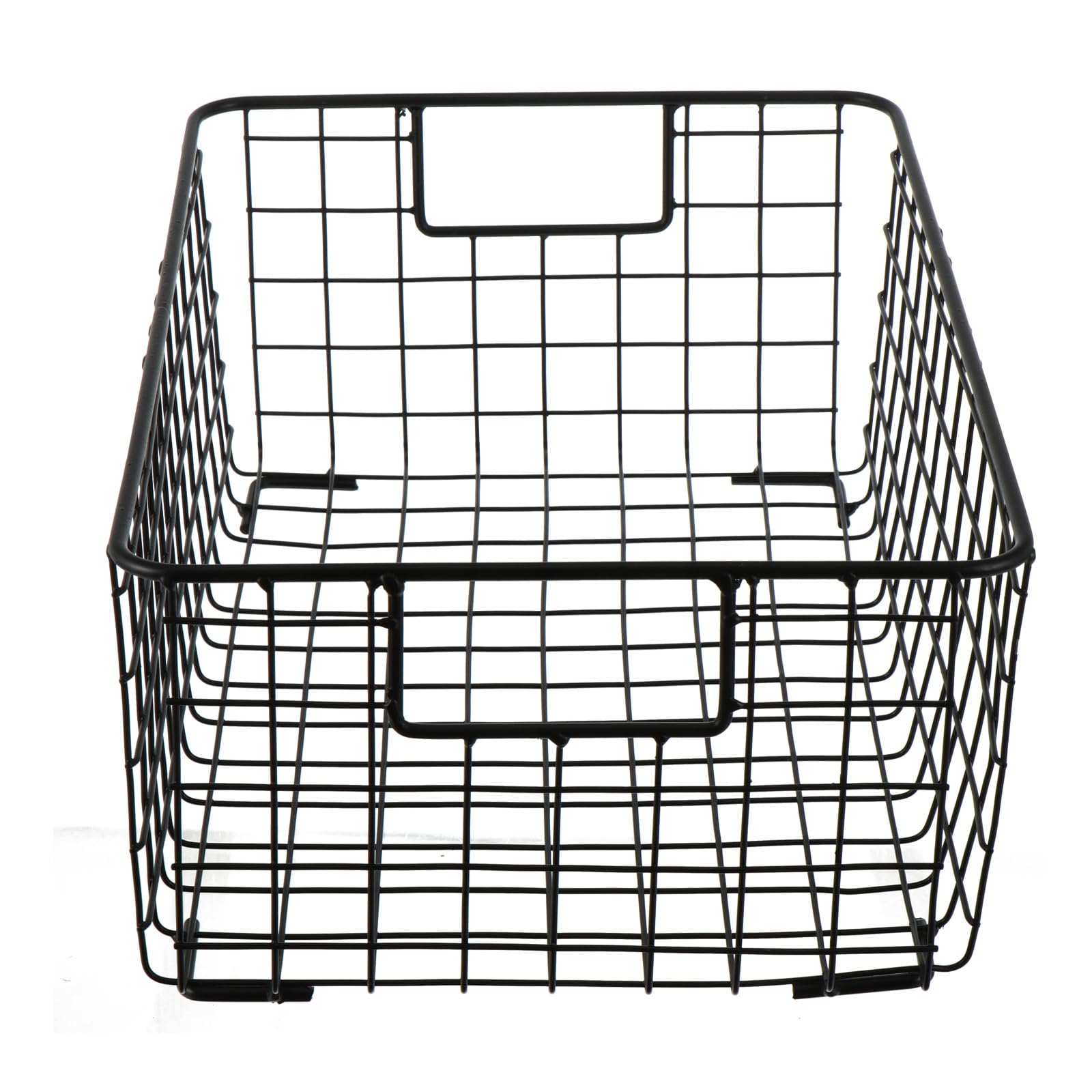 Cesta de cocina de hierro negro para frutas, almacenamiento de snacks y decoración