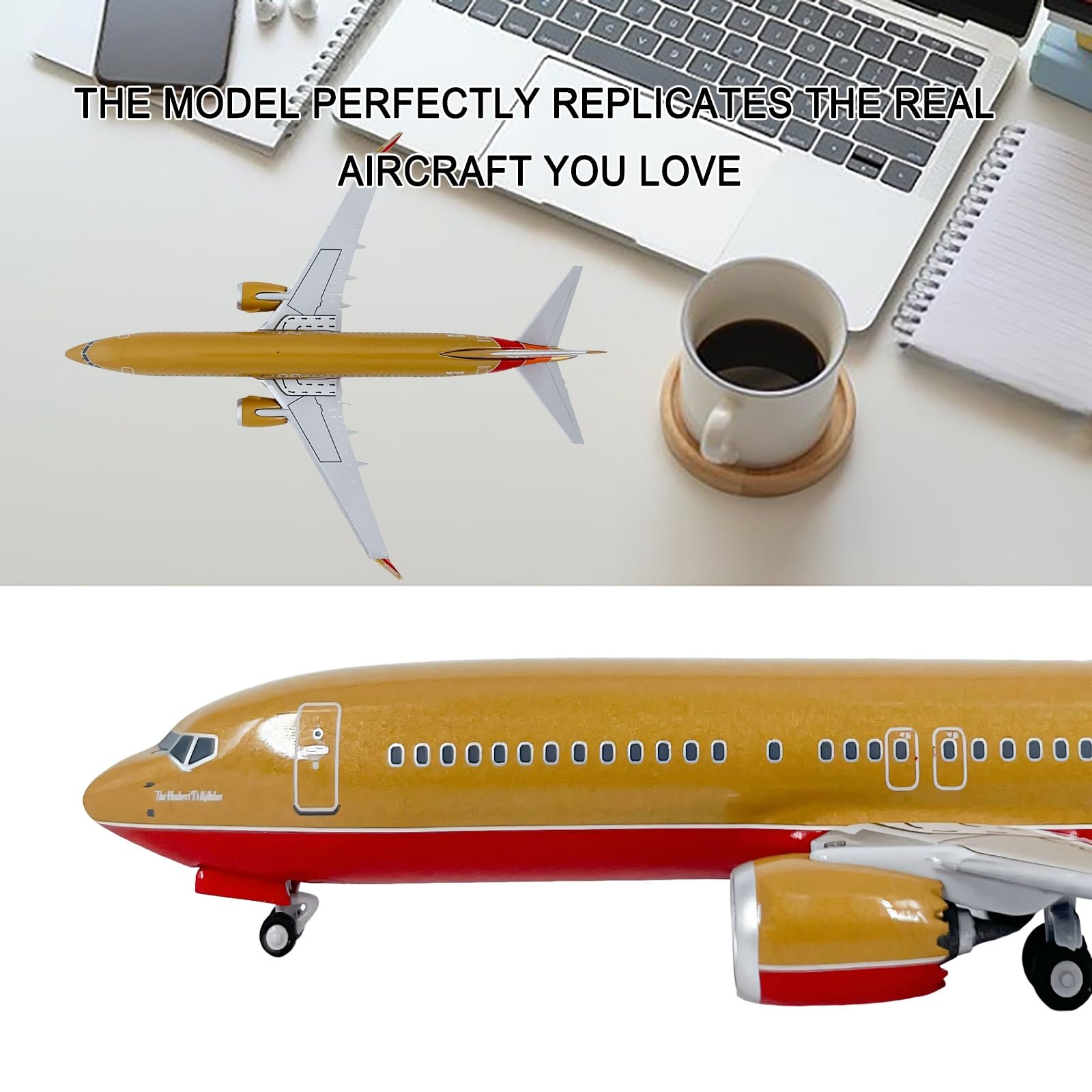 Replica N872CB preassemblata in metallo pressofuso del modello B737 MAX8 in scala 1:400 collezione for esposizione scrivania scaffale, regalo perfetto appassionati aviazione militari adulti