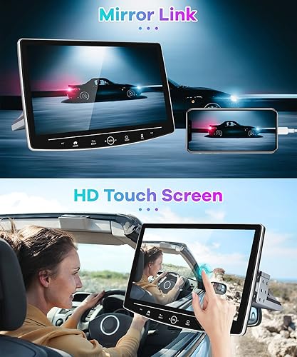 Miniatura 3 de Android Single DIN Car Radio10 Pulgadas Pantalla táctil Estéreo de coche con Bluetooth Radio FM Navegación GPS WiFi Pantalla dividida EQ Ajuste de