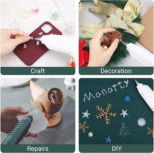 Miniatura 5 de Manarty - Palitos de pegamento caliente de tamaño completo, 48 unidades de 0.43 pulgadas de diámetro x 4 pulgadas de largo para manualidades, palos