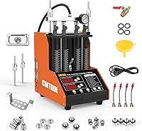 Vista 1 de CMTOOL 12 funciones, máquina de prueba de inyector de combustible ultrasónico, kit de limpieza y prueba de inyector de 4 cilindros de 70 W, 9 modos