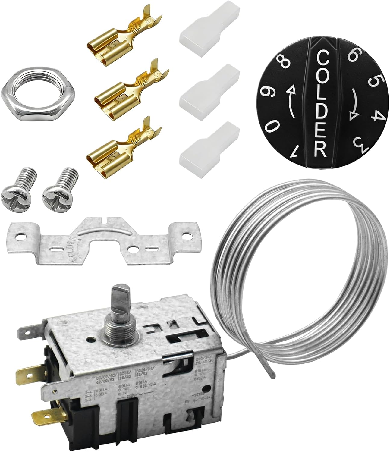 800393 800306 831932 461387 – Refrigerator Temperature Control Kit Replacement Part Compatible with True Refrigerators ,Freezer Thermostat,Fits for TC,TSD,T Series,GDM,GEM,G4SM