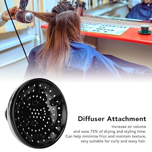Miniatura 8 de Difusor de secador de pelo, accesorio difusor de pelo, secador de pelo, difusor universal de pelo adaptable para secadores de pelo para salón de