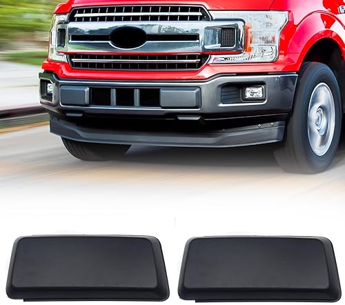 KARPAL Almohadillas de parachoques delanteros, tapas de extremo, cubiertas de inserción Compatible con Ford F150 2018 2019 2020 Reemplaza