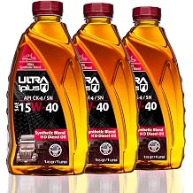SAE 15W-40 Synthetic Blend Motor Oil API CK-4/SN 3 Quarts