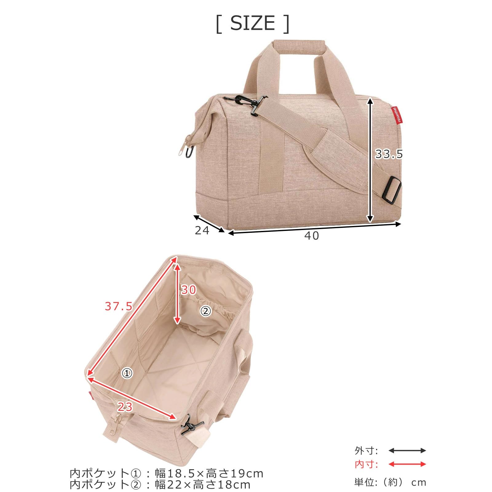 reisenthel allrounder M – Vielfältige Doktortasche zum Reisen, für die Arbeit oder Freizeit – Mit funktional-stylischem Design