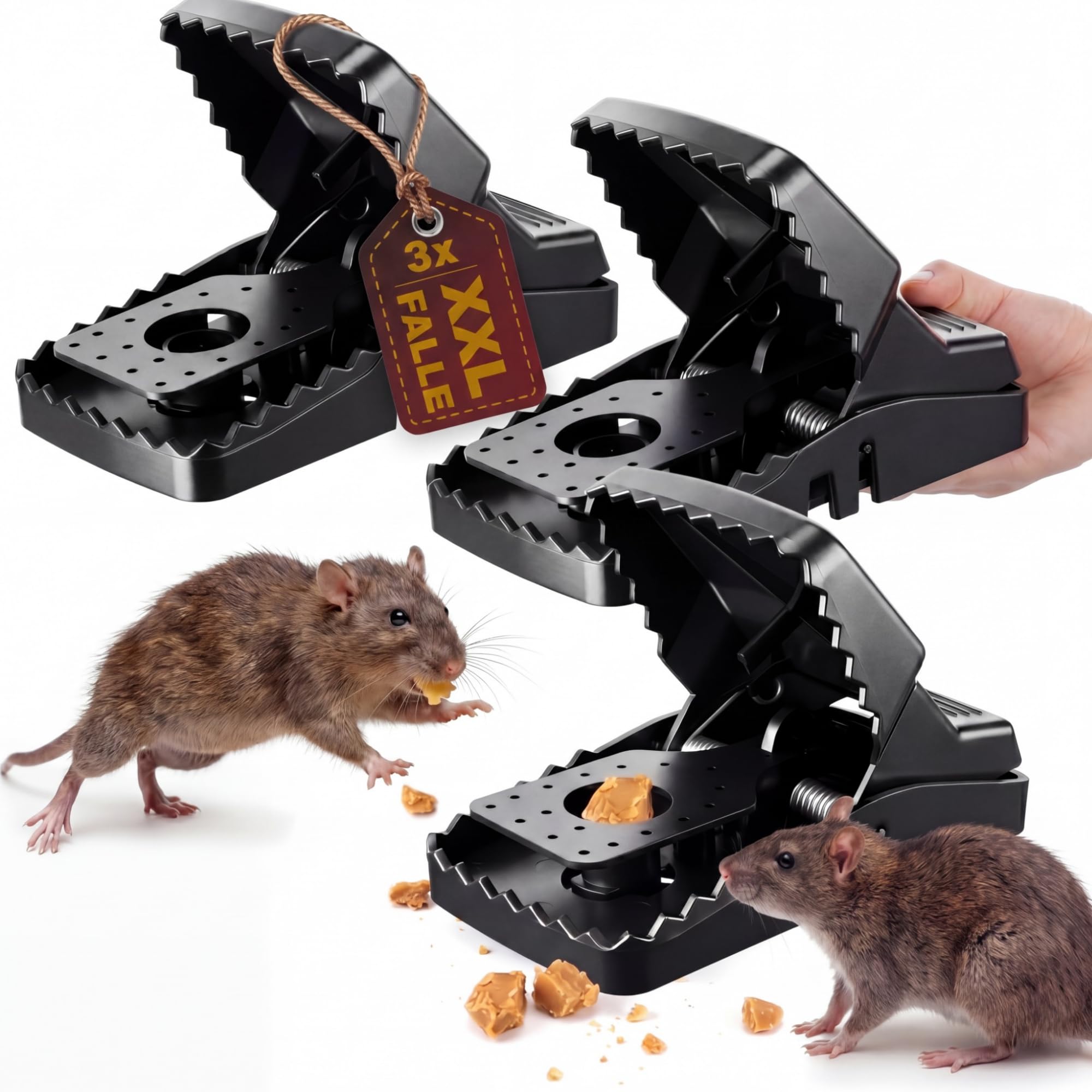 Piège à rats XXL pour protéger le jardin, le garage et la maison des nuisibles