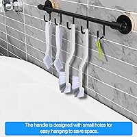 Vista 7 de Asltw - Juego de 6 cepillos de limpieza pequeños para rieles de ventanas, lechada, esquinas y grietas, cerdas angulares para limpieza profunda