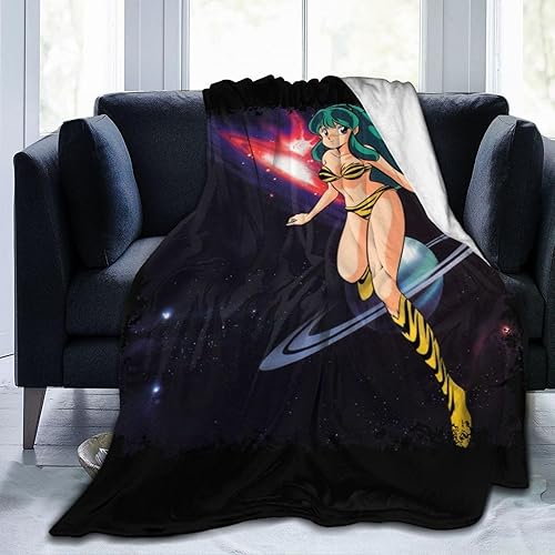 Manta de anime Urusei Yatsura - Manta acogedora ultra suave para sofá, ropa de cama, sala de estar, regalos de 50 x 40 pulgadas