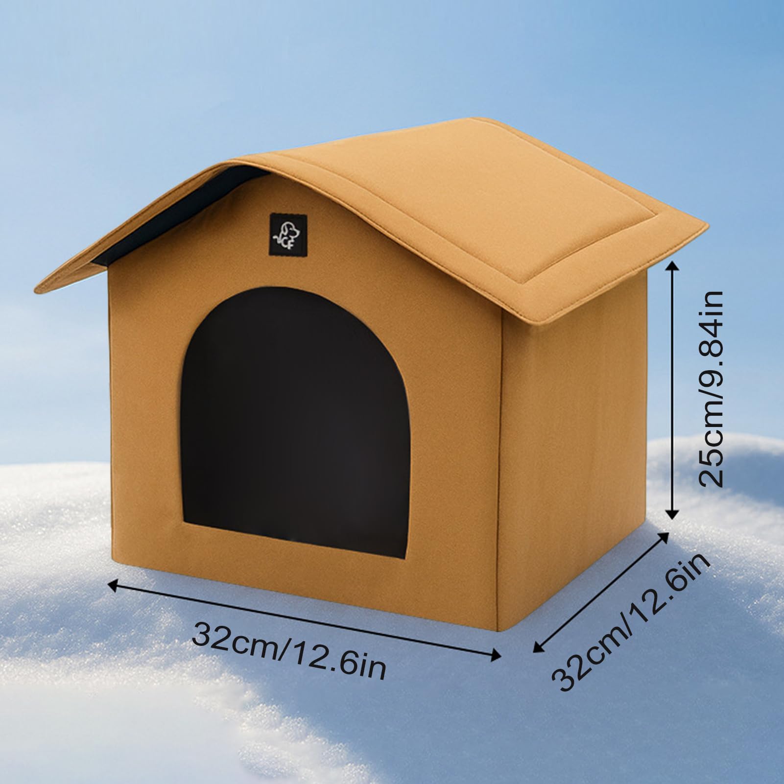 Rifugio Rinfrescante per Gatti da Esterno, Ricovero per Cuccioli, Trasportabile Isolata con Sacchetti Assorbenti e Gel Refrigerante per Animali Domestici in Casa