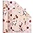 WRAPAHOLIC Reversible Christmas Wrapping Paper - Mini Roll - 17 Inch x 33 Feet - Red and Pink Dancing Santa Claus Reindeer and Colorful Polka Dots Design for Christmas, Holiday, Party