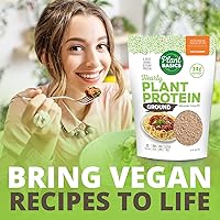 Vista 6 de Plant Basics - Proteína vegetal abundante - Molida sin sabor, 1 libra, sin OMG, sin gluten, baja en grasa, baja en sodio, vegano, sustituto de carne