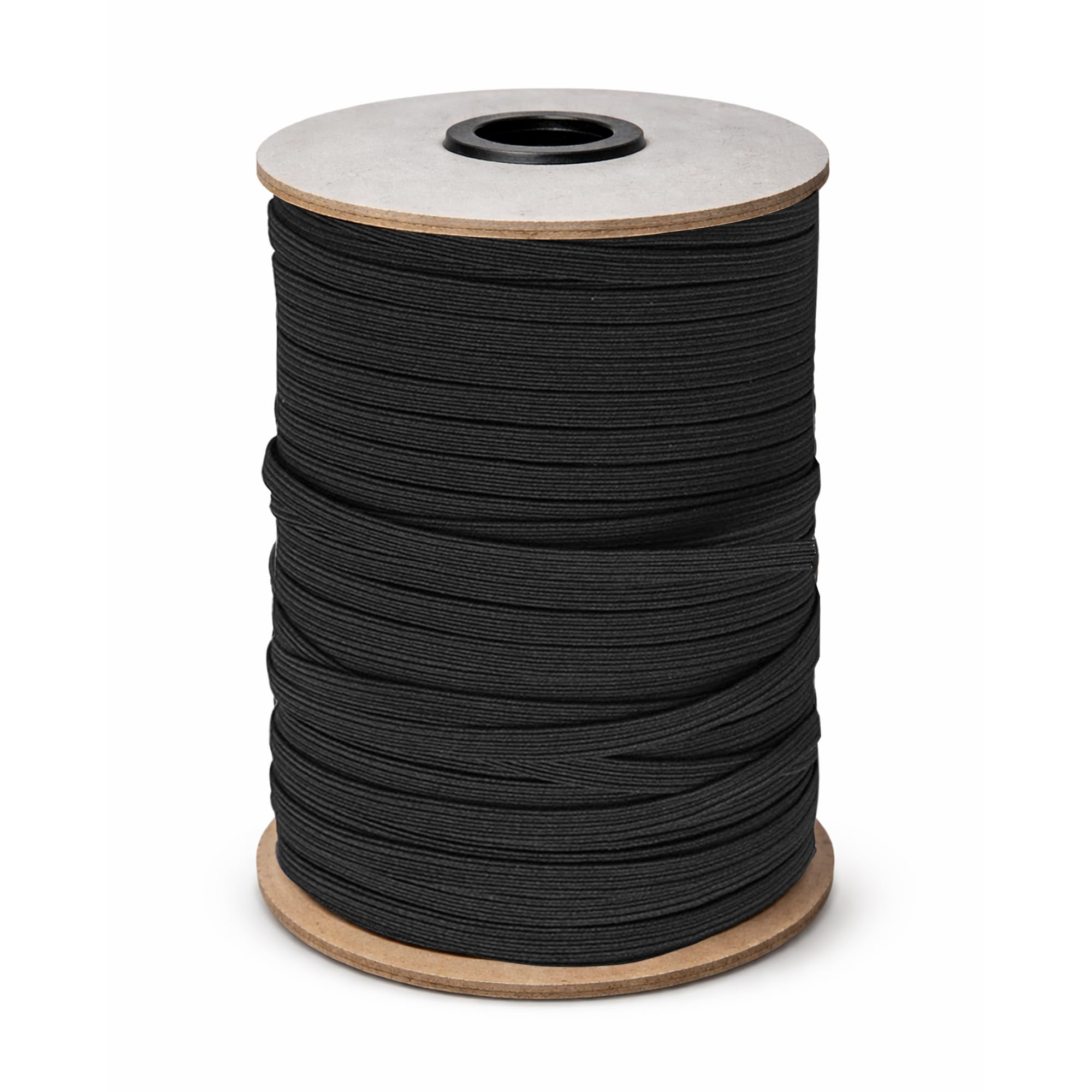 Trimming Shop 5mm Black Flat Elastic Band 100 Metres DIY Crafts Fabric Trim — image 1