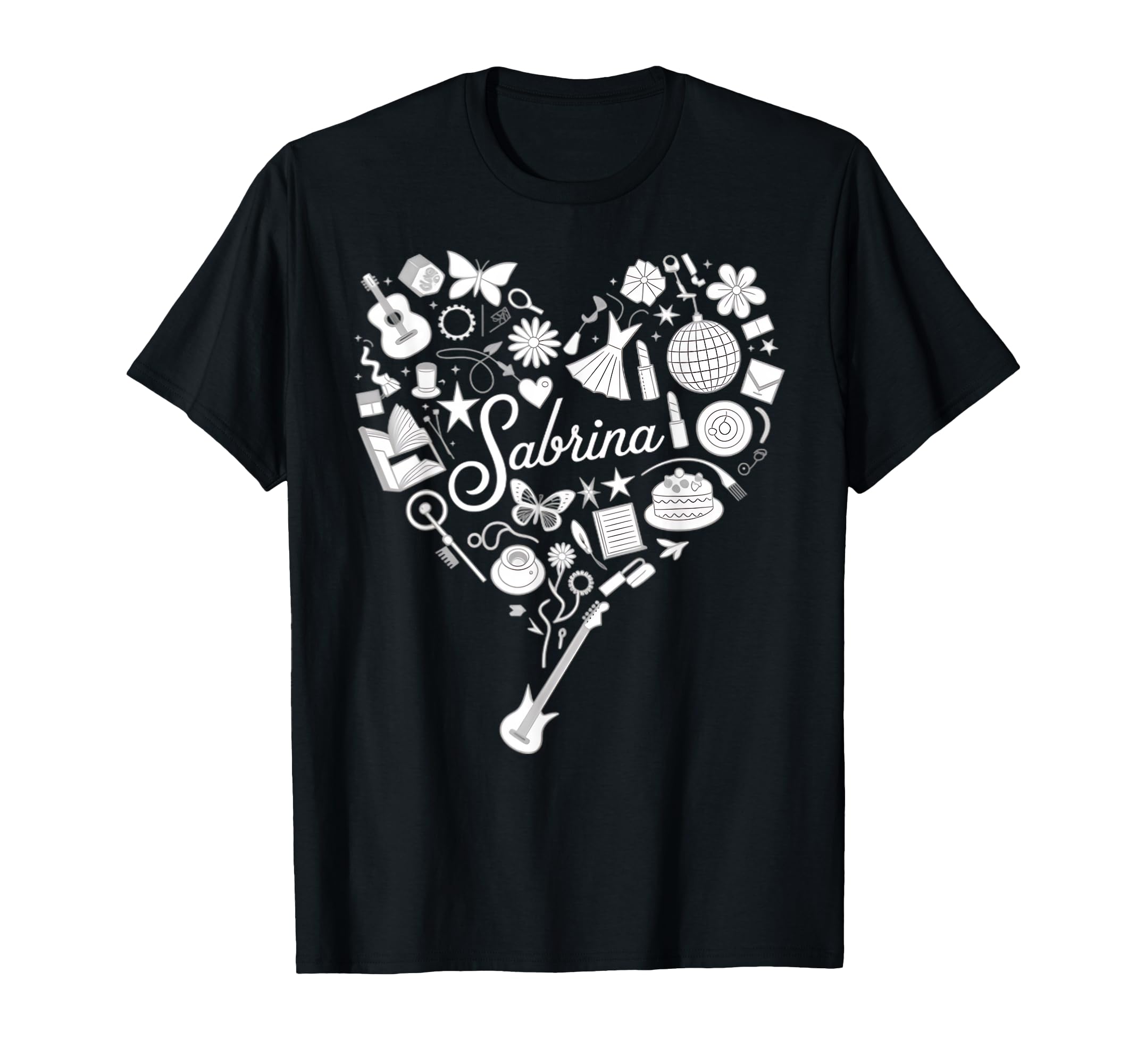 Photo 1 of ****DIFERRENT COLOR****
Girl Retro Sabrina First Name Personalized Heart T-Shirt