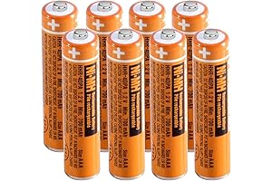 Panasonic AAA Rechargeable NiMH Batteries 8-Pack
