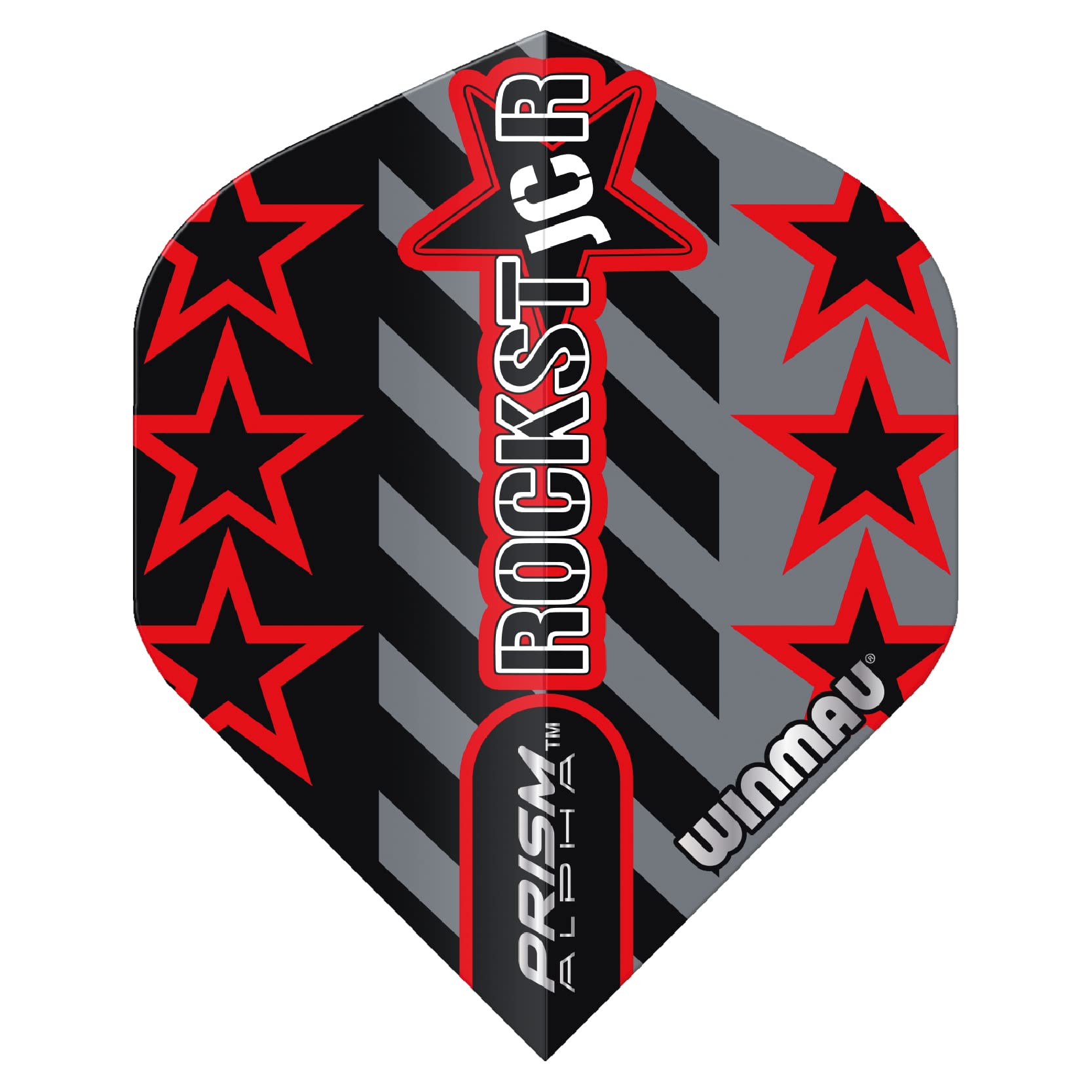 WINMAU Prism Alpha Joe Cullen Grey & Black Dart Flights - 10 sets per pack (30 dart flights in total) - Image 3