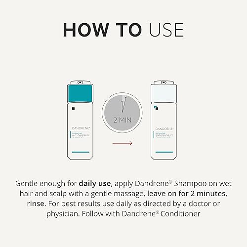 Miniatura 6 de DS Labs - Acondicionador de caspa Dandrene, 6.9 fl oz, para piel cabelludo escamosa, acondicionador hidratante con aloe vera, apoya la salud del
