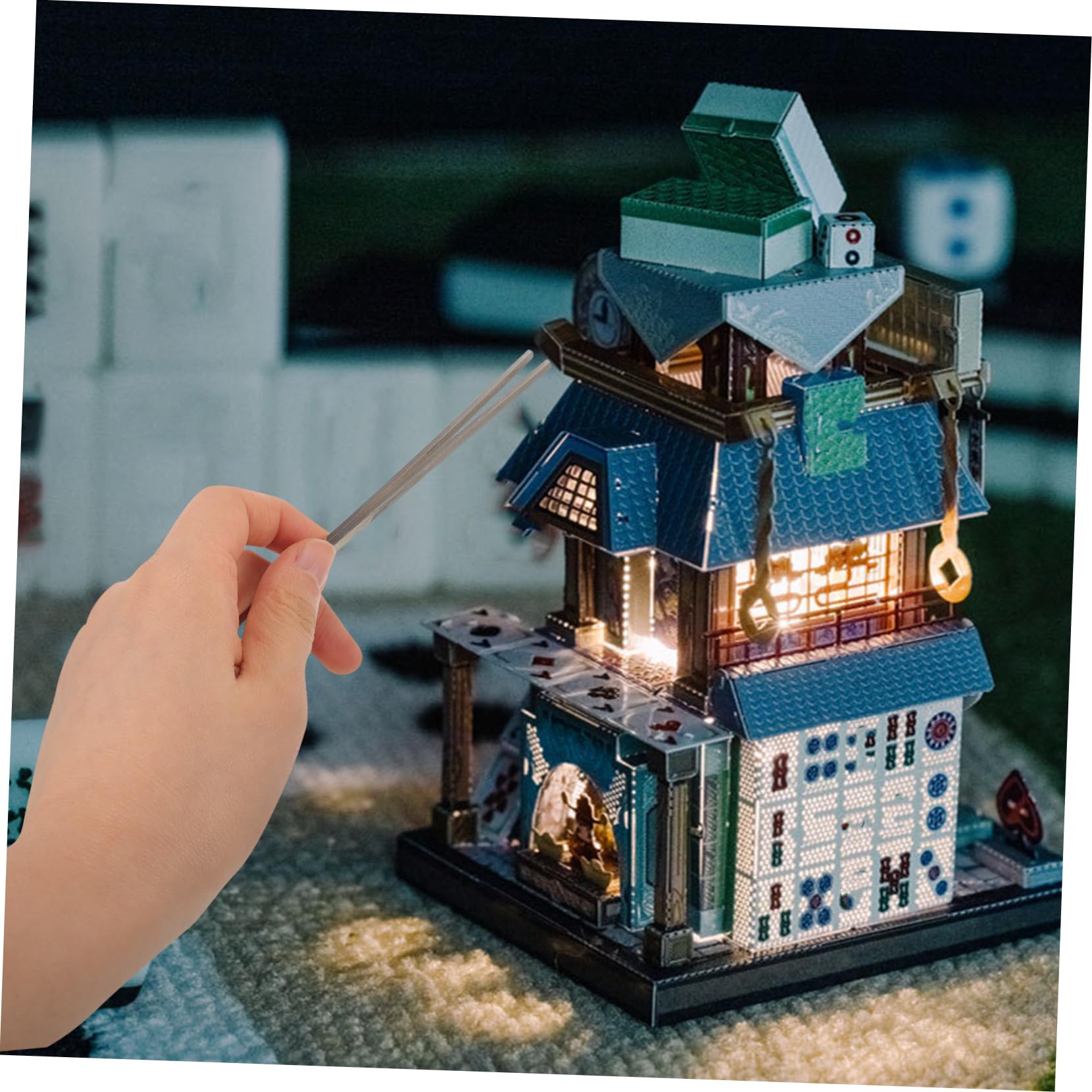 Holibanna Metal Bending Tool Set 7pcs Stainless Steel Bending Accessories for 3d Metal Puzzle Assembly Diy