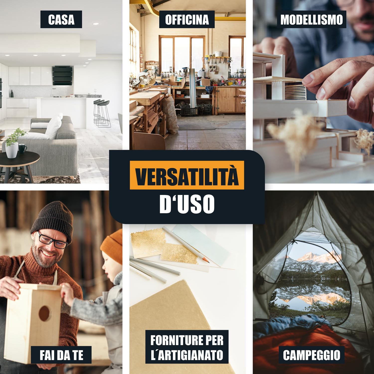 Colla istantanea in gel extra forte 50 g – Supercolla XXL con ago dosatore – trasparente, non cola, impermeabile e resistente al calore – adesivo per plastica, legno, metallo, vetro – KRAFTPROTZ ARKA