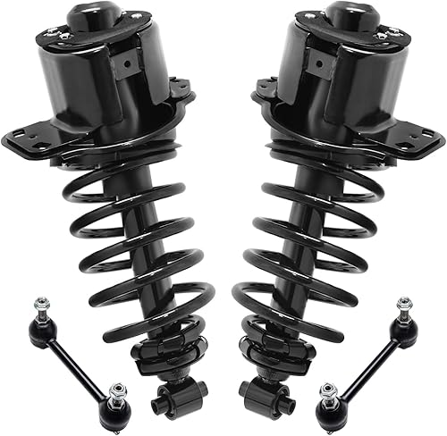 Miniatura 21 de Detroit Axle - Kit de 4 puntales delanteros para Dodge calibre 09-12, 2 puntales y muelles helicoidales 2 estabilizadores barra estabilizadora 2009