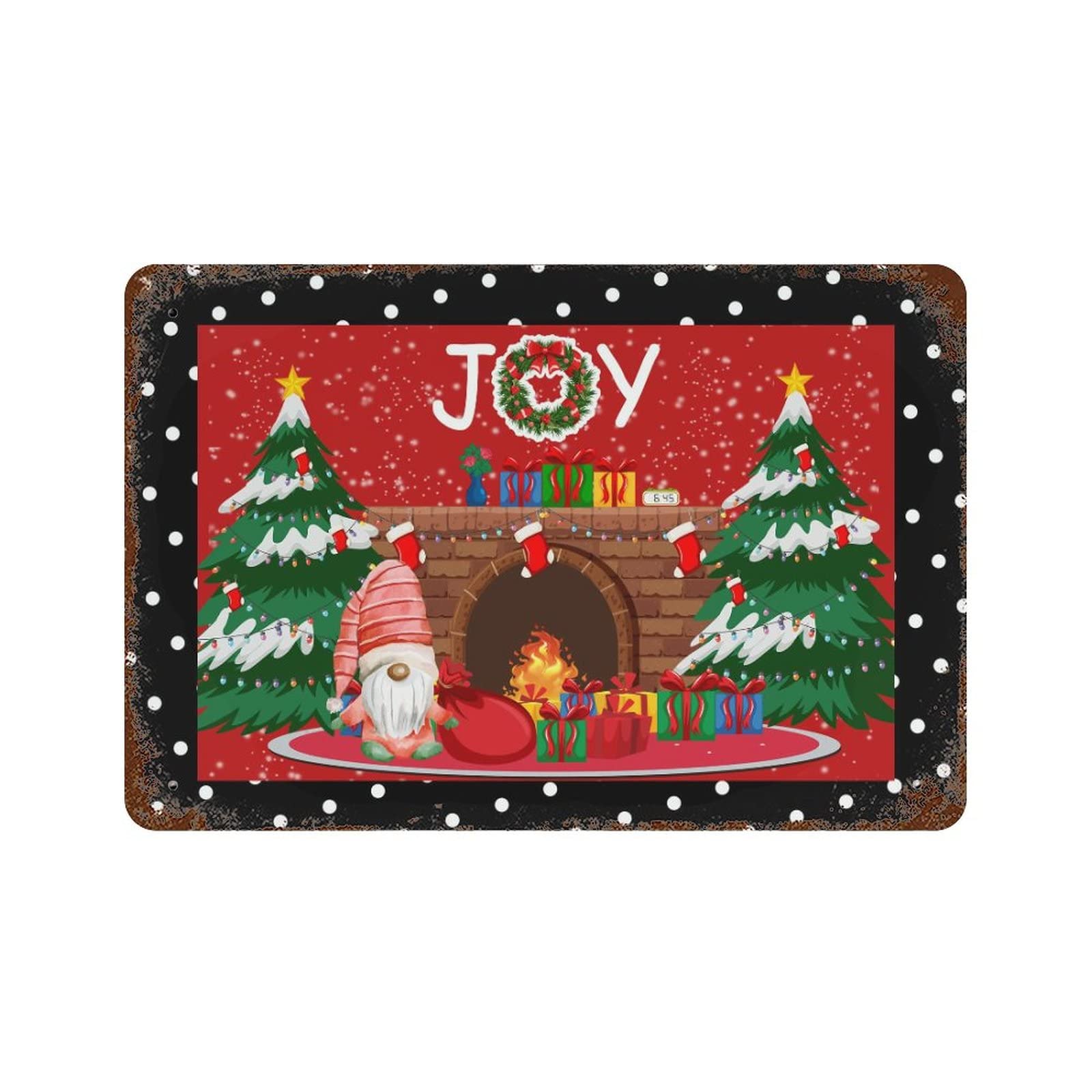 Plaque en métal originale Gnome Joy le cadeau idéal de pendaison