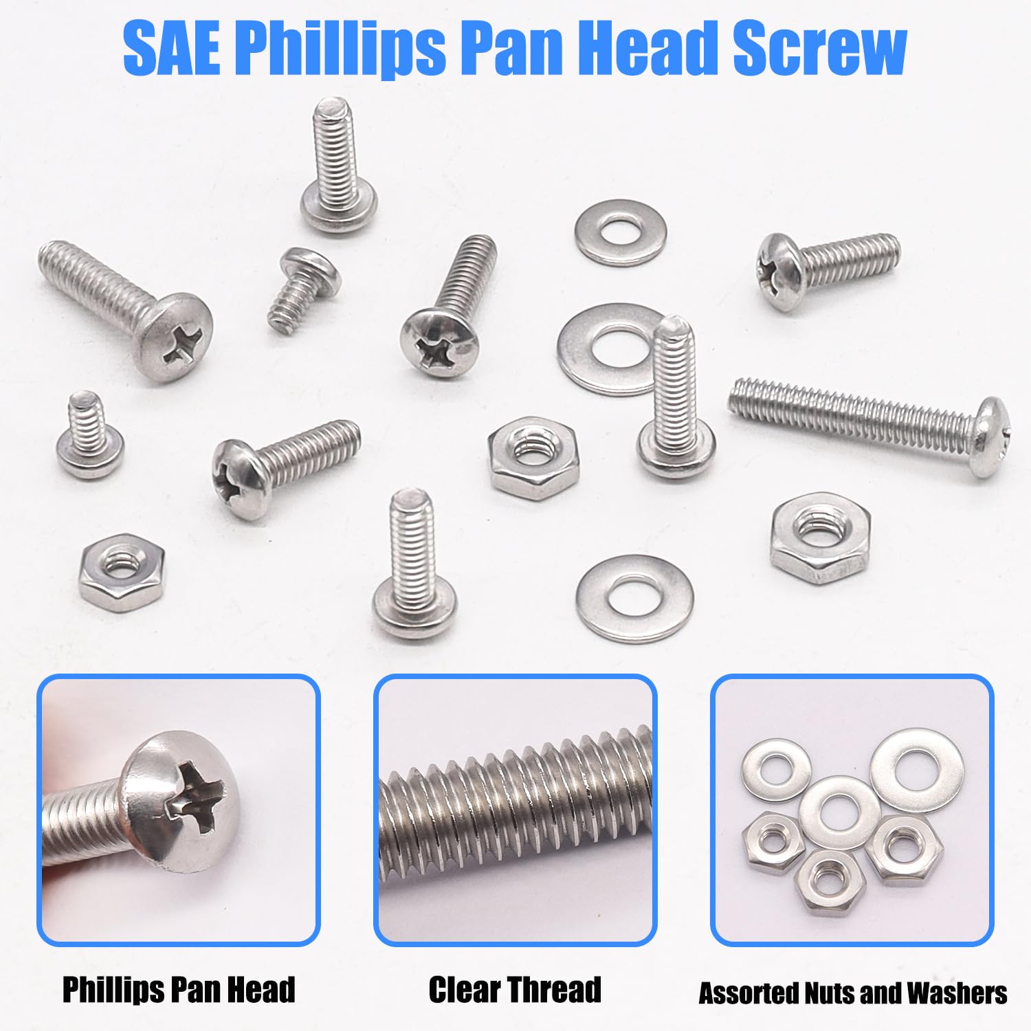 Stainless Steel Bolt & Nut Kit - 237PCS -4 Stainless Steel Bolt & Nut Kit - 237PCS -4