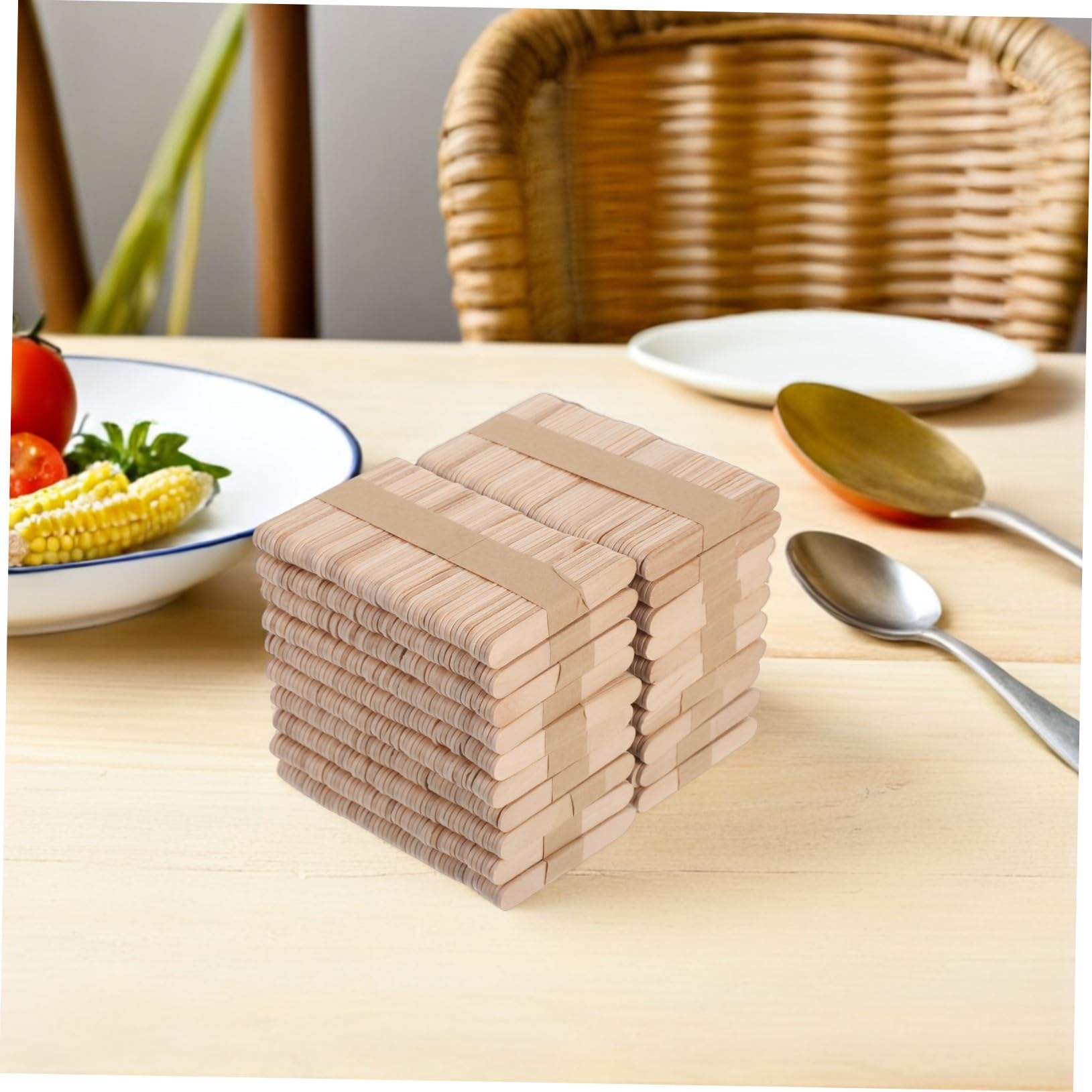 Veemoon 1000 Palitos De Madera Para Manualidades Palitos De Helado De Helado Pequeños De Madera Largos De Para De Para Manualidades