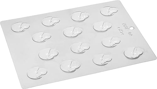 Paderno World Cuisine 14 Impresión Polipropileno Pollo de 1,375 pulgadas en molde de chocolate de huevo