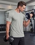 TACVASEN Men's Workout T-Shirts Short Sleeve UPF 50+ Rash Guard Sun Protection Crew Neck Dry Fit for Gym Swim Running