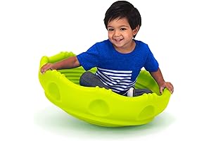 Two-Sided Teeter Popper Rock Around Wobble Disk Climbing Dome for Toddlers and Kids - Indoor/Outdoor