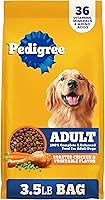 Pedigree Complete Nutrition Roasted Chicken & Vegetable Dry Dog Food for Adults, 3.5 lb Bag - All Breeds