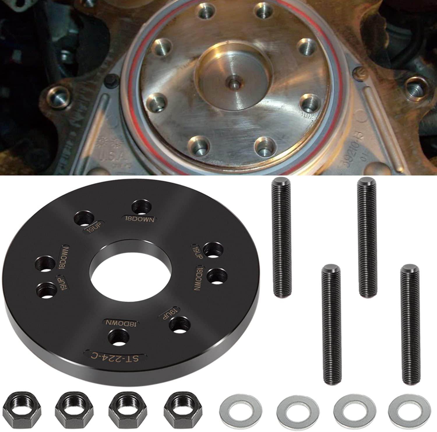 3824078 2063800090 Rear Crankshaft Seal & Wear Sleeve Installer Alt ST-224C Fits For Cummins 3.9L, 5.9L & 6.7L & ISC 8.3L