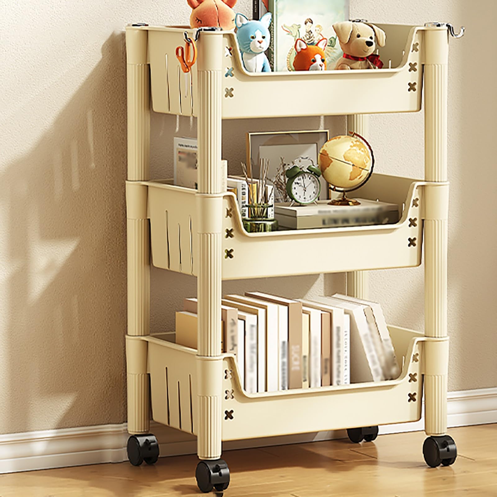 Étagères Verticales, Étagères De Supermarché, Magasin Rayonnage Étagère De Présentoir, Étagère De Vente Au Détail Support D'organisation, Facile À Assembler(44*31*84cm/17.3*12.2*33.1in)