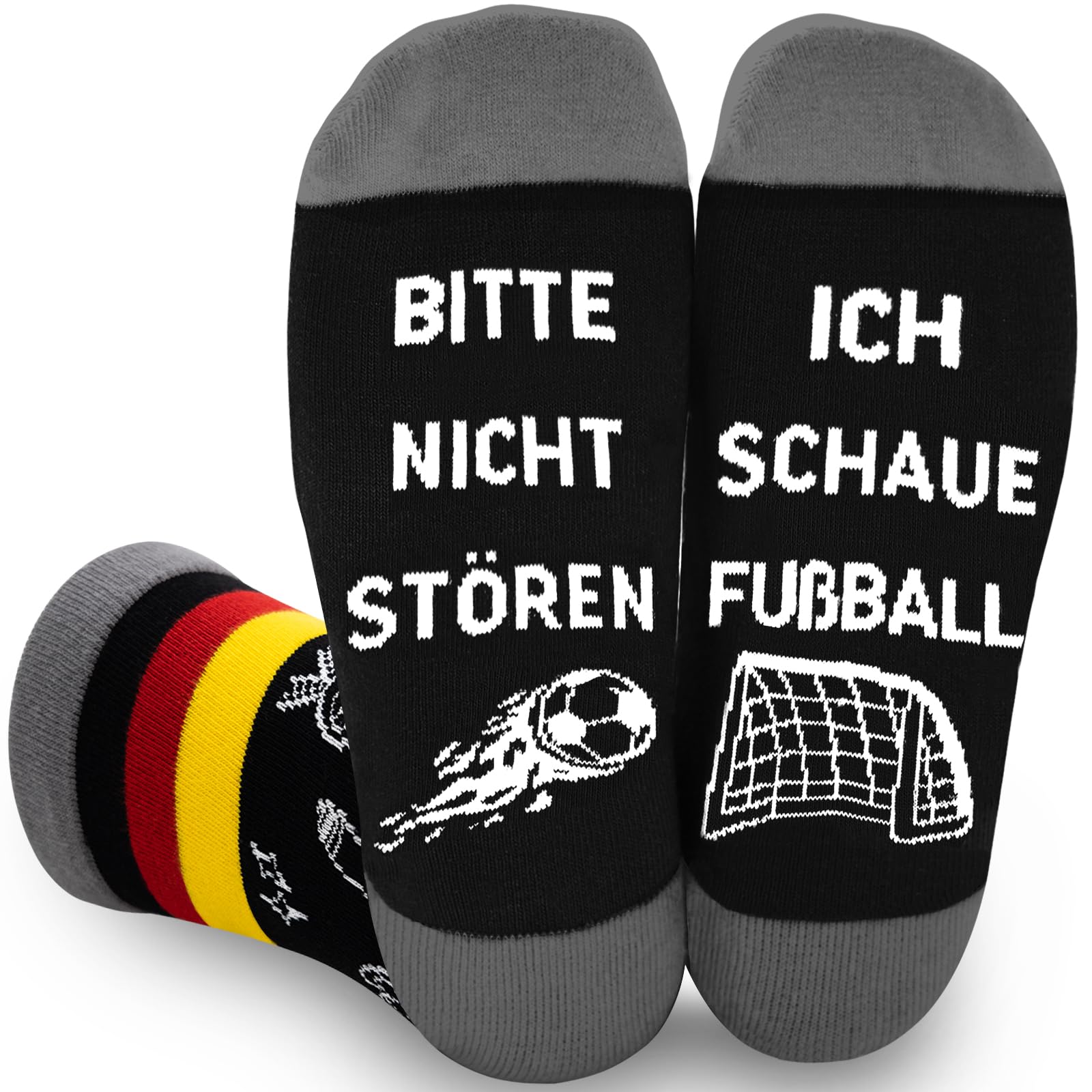 YUNYAKARSA Lustige Geschenke für Männer, Fußball Socken WM 2026 Fanartikel Fussball Geschenke Jungen Kinder Damen Herren, Lustige Socken mit Spruch, Geburtstagsgeschenk Weihnachtsgeschenke