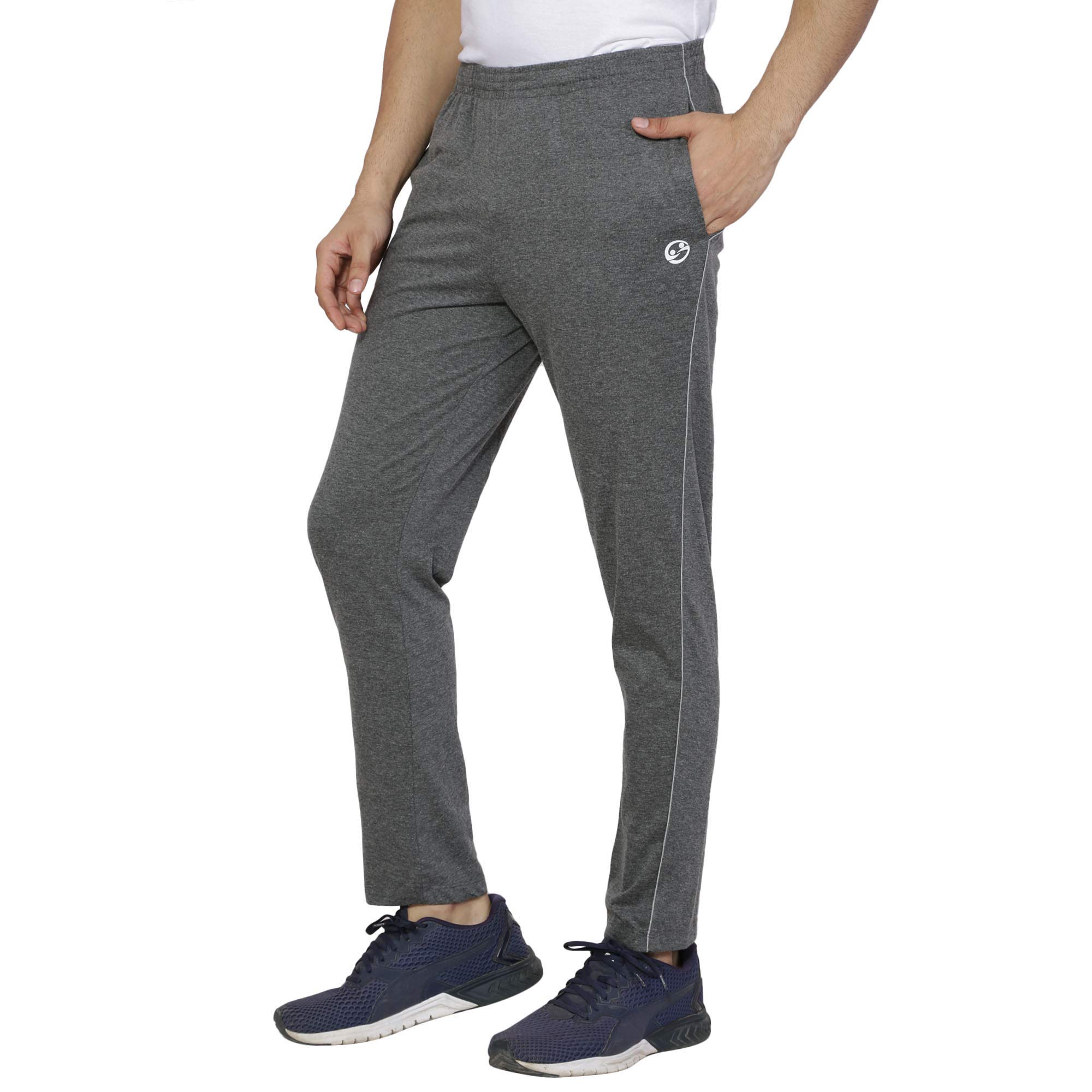 SHELLOCKS Solid Cotton Hosiery Track Pant for Men with Back Pocket