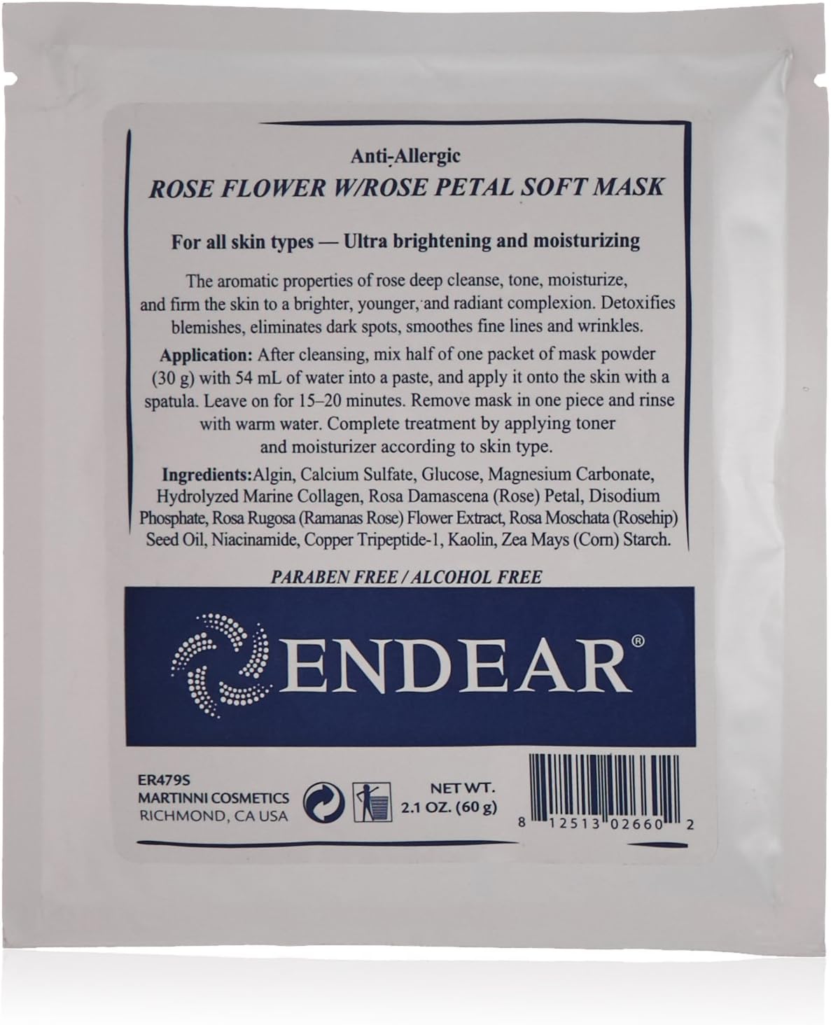 Rose Flower with Petal Soft Mask, 2.1 oz.