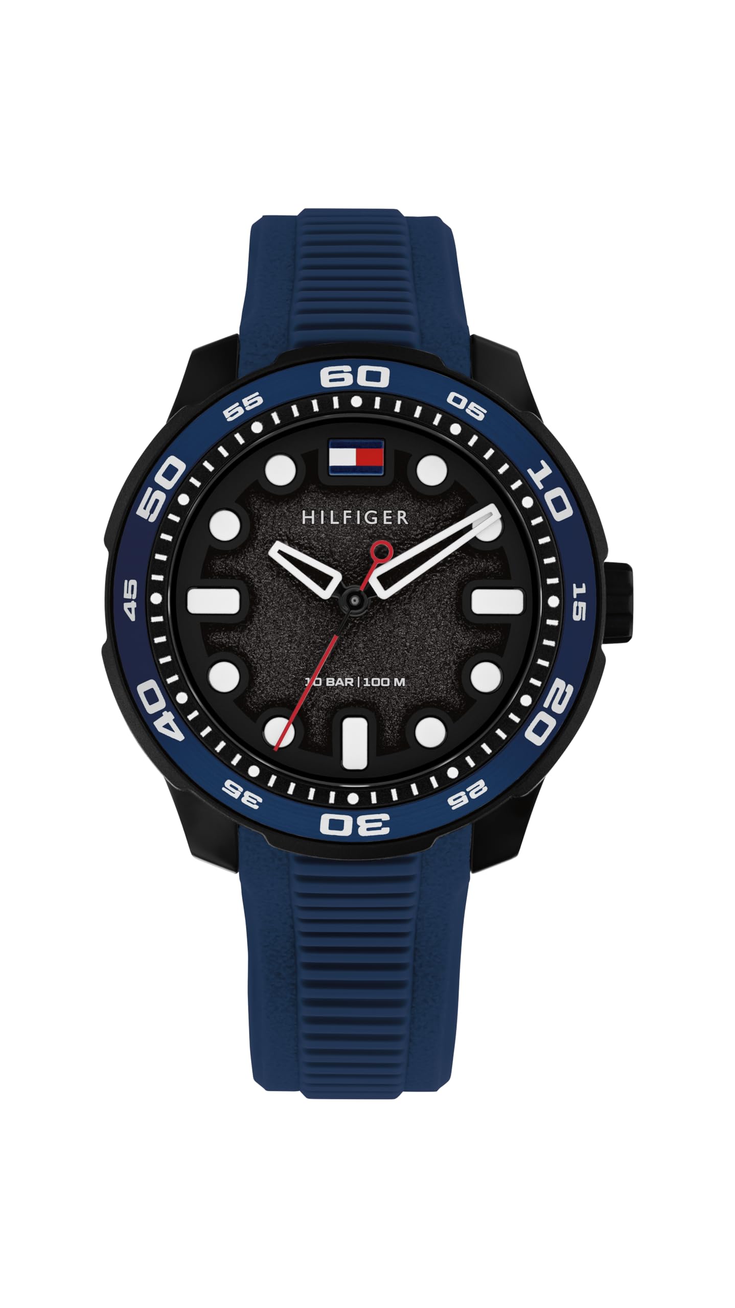 Tommy Hilfiger Damski analogowy srebrny i turkusowy zegarek herbaciany 1782738 - stal nierdzewna, turkusowa tarcza, mechanizm kwarcowy, wodoodporny do 3 ATM, Srebrny